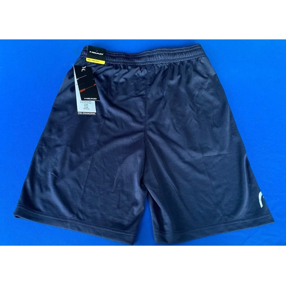 HEAD Mens Performance Athletic Shorts Navy Heather Size Small NWT HEM203SH02017